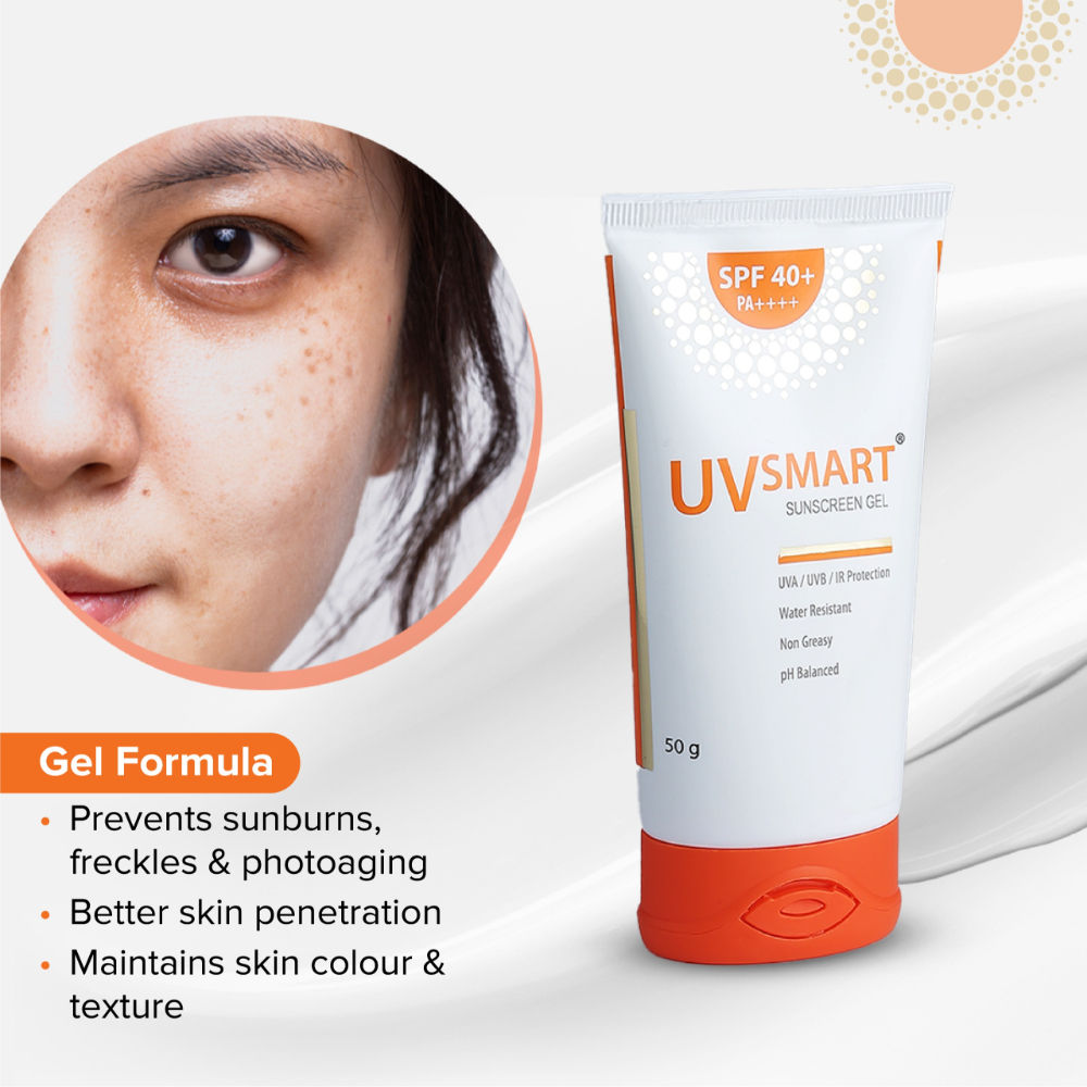 UVsmart Sunscreen Gel SPF 40+ PA++++ (50gm)