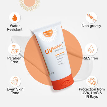 UVsmart Sunscreen Gel SPF 40+ PA++++ (50gm)