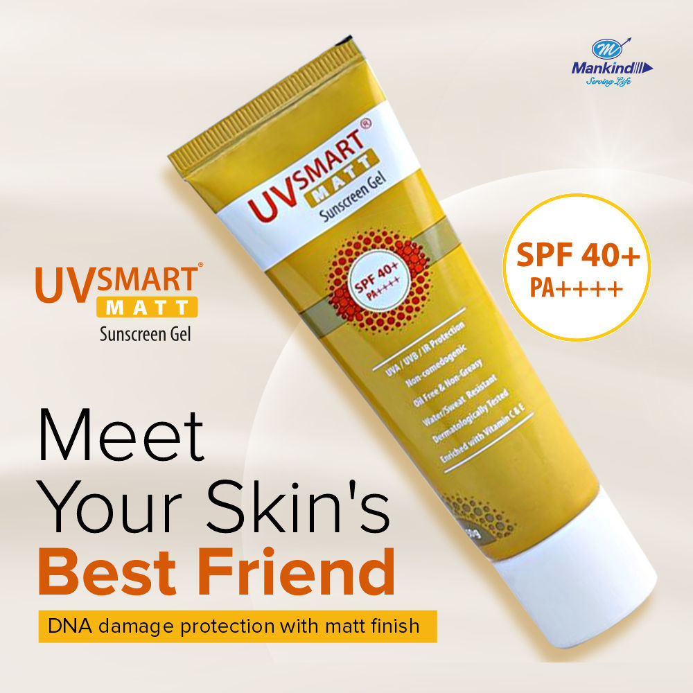 UVsmart-Matt Sunscreen Gel SPF 40+ PA++++ (50g)