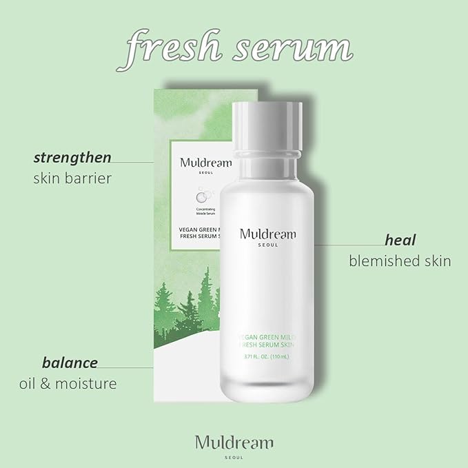 Muldream Vegan Green Mild Fresh Serum Toner (110 ml)