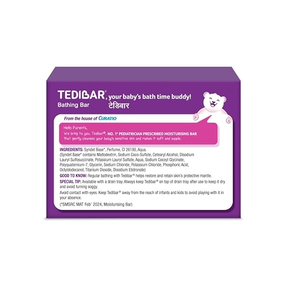 Tedibar Bathing Bar - 75gm (Pack of 2)