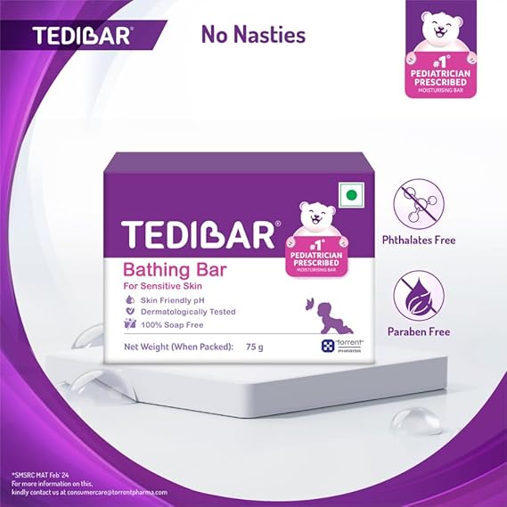 Tedibar Bathing Bar - 75gm (Pack of 2)