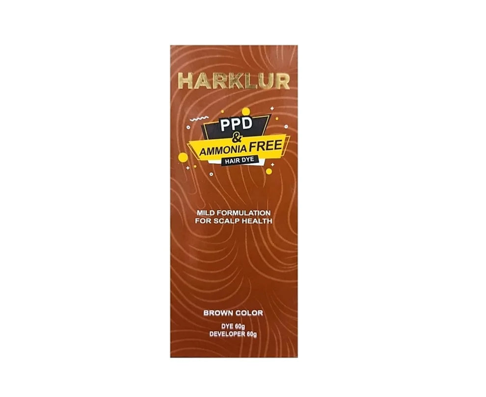 Harklur Hair Color Cream With No PPD And Ammonia | Brown Hair Dye - Brown Color