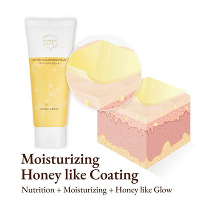 Honey Bee Nutri Cleansing Foam (100ml)