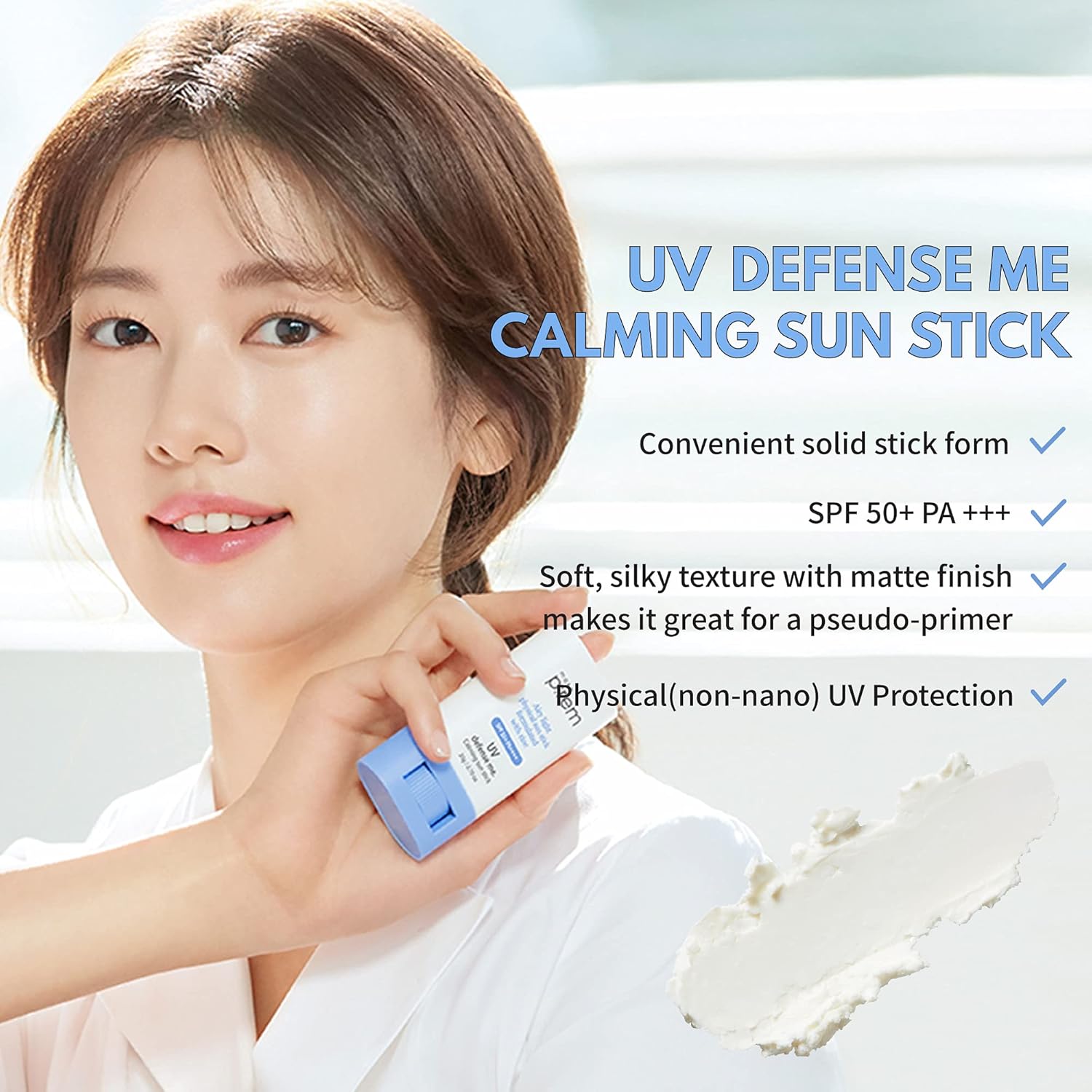 Make P:rem UV Defence Me Calming Sun Stick SPF 50+ PA++++(20gm)