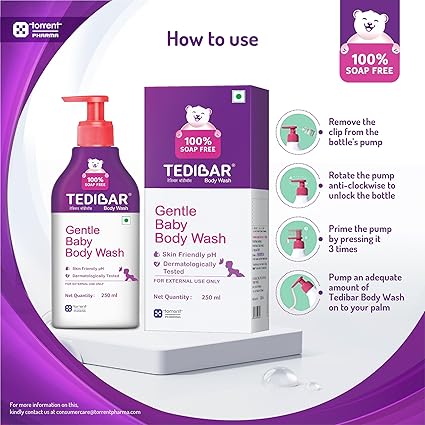 Tedibar Gentle Baby Body Wash (250ml)