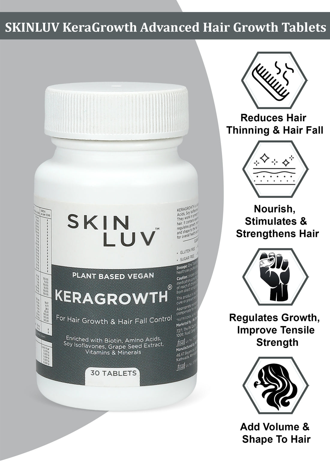 SKINLUV KeraGrowth Advanced Hair Growth Tablets