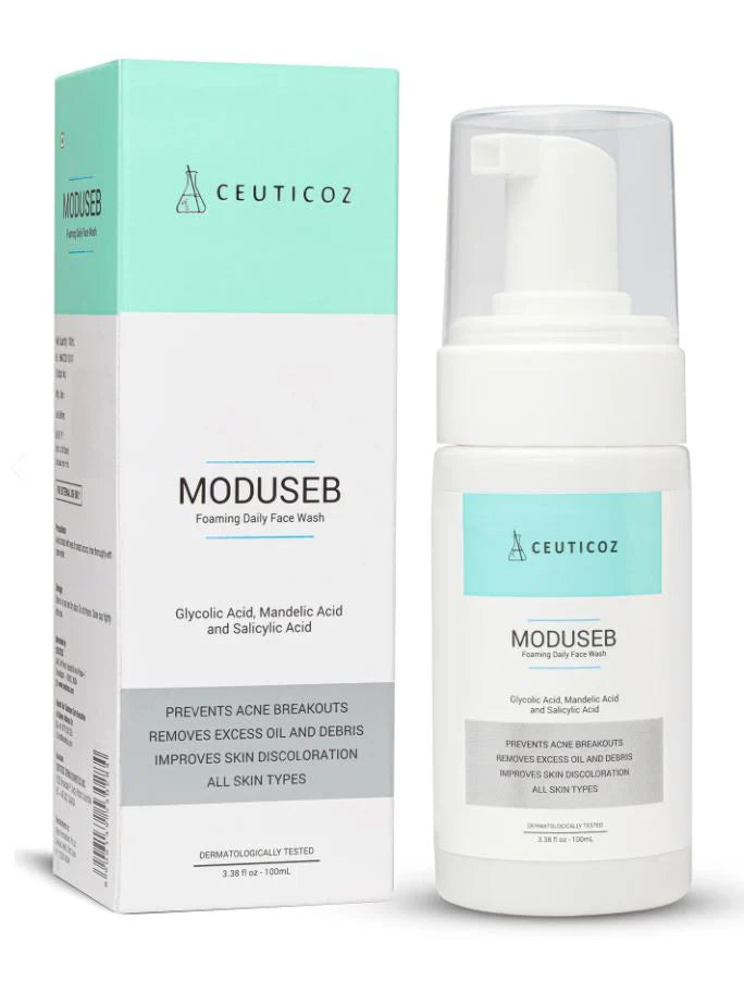 Moduseb Foaming Daily Facewash 100ml + FREE (SKINLUV Perfect White Skin Lightning Face Cream worth Rs.425)