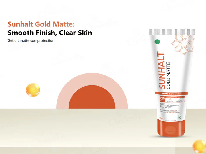 Sunhalt Gold Matte Sunscreen SPF 90 PA+++