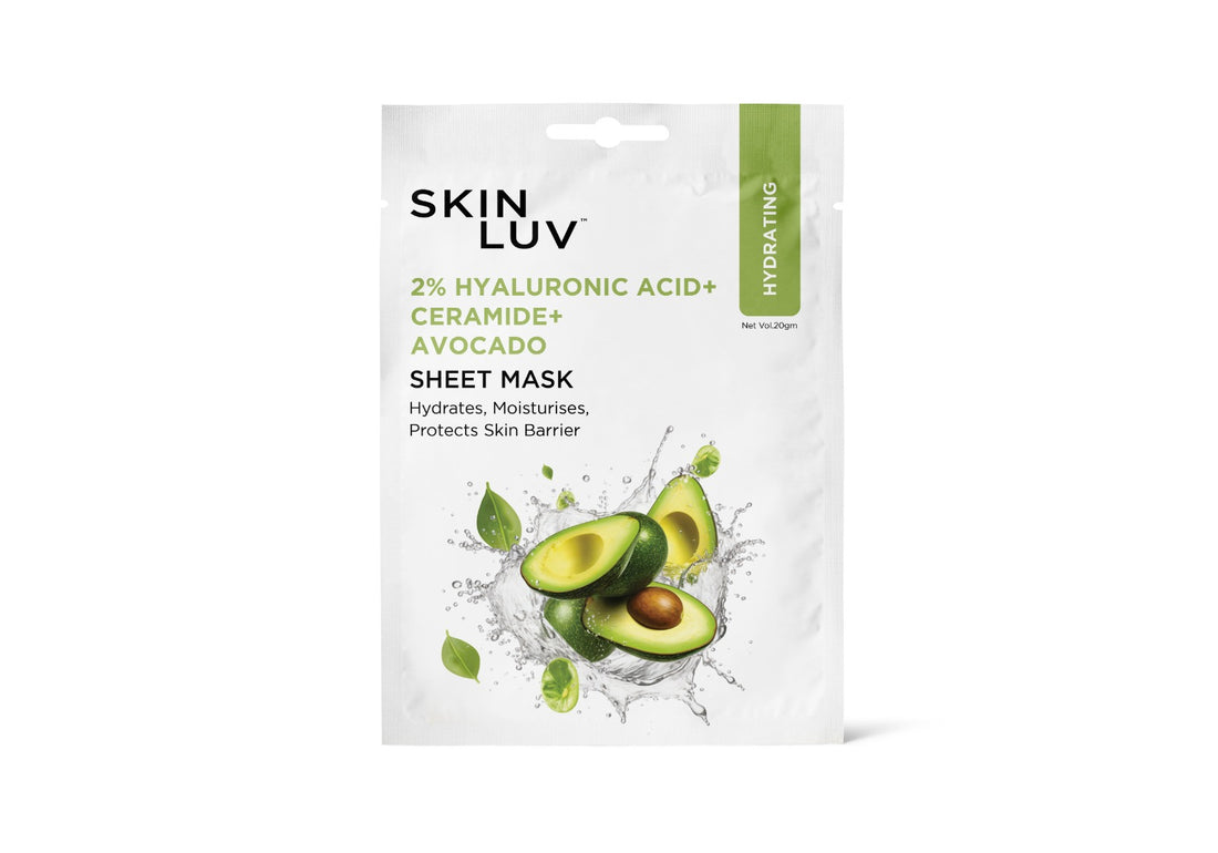 SkinLuv Avocado + Hyaluronic Acid + Ceramide Hydrating Sheet Mask