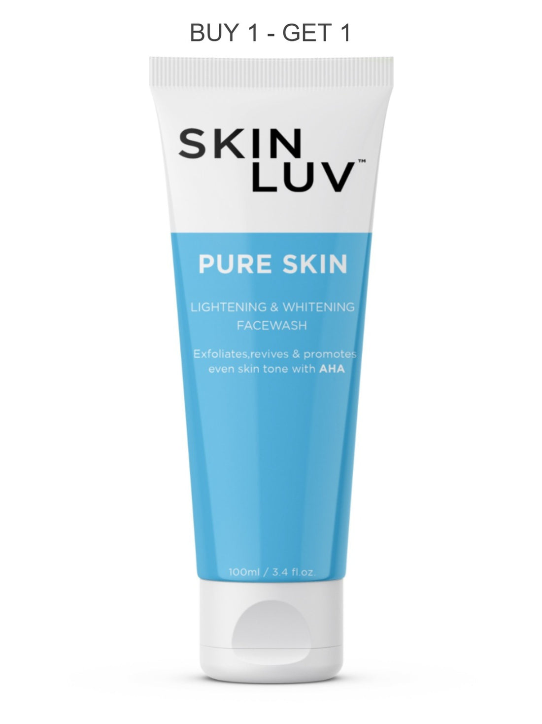 SKINLUV Pure Skin Lightning &amp; Whitening Facewash 100ml (BUY 1 - GET 1 FREE)