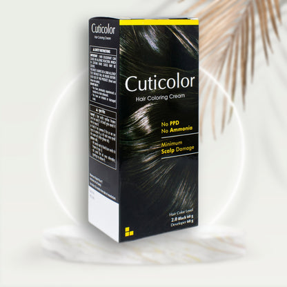 Cuticolor Hair Color Cream (Black 2.0)