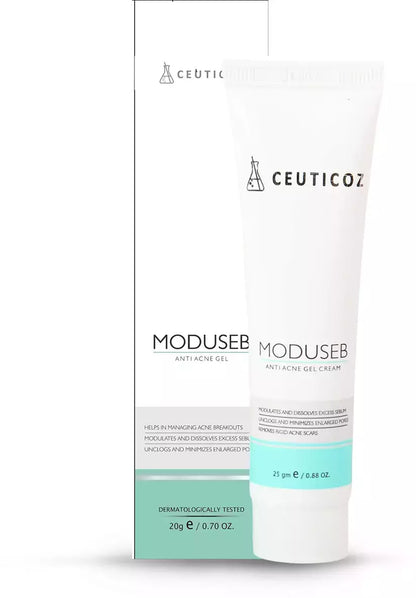 Moduseb Anti-acne Gel 25gm + FREE (SKINLUV Perfect White Skin Lightning Face Cream worth Rs.425)