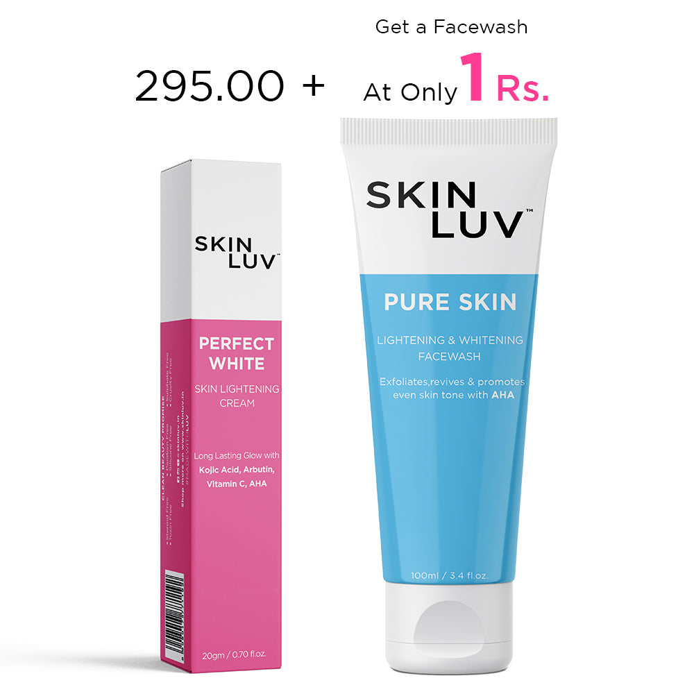 SkinLuv Perfect White Cream + Pure Skin Facewash (Skin Whitening Combo)